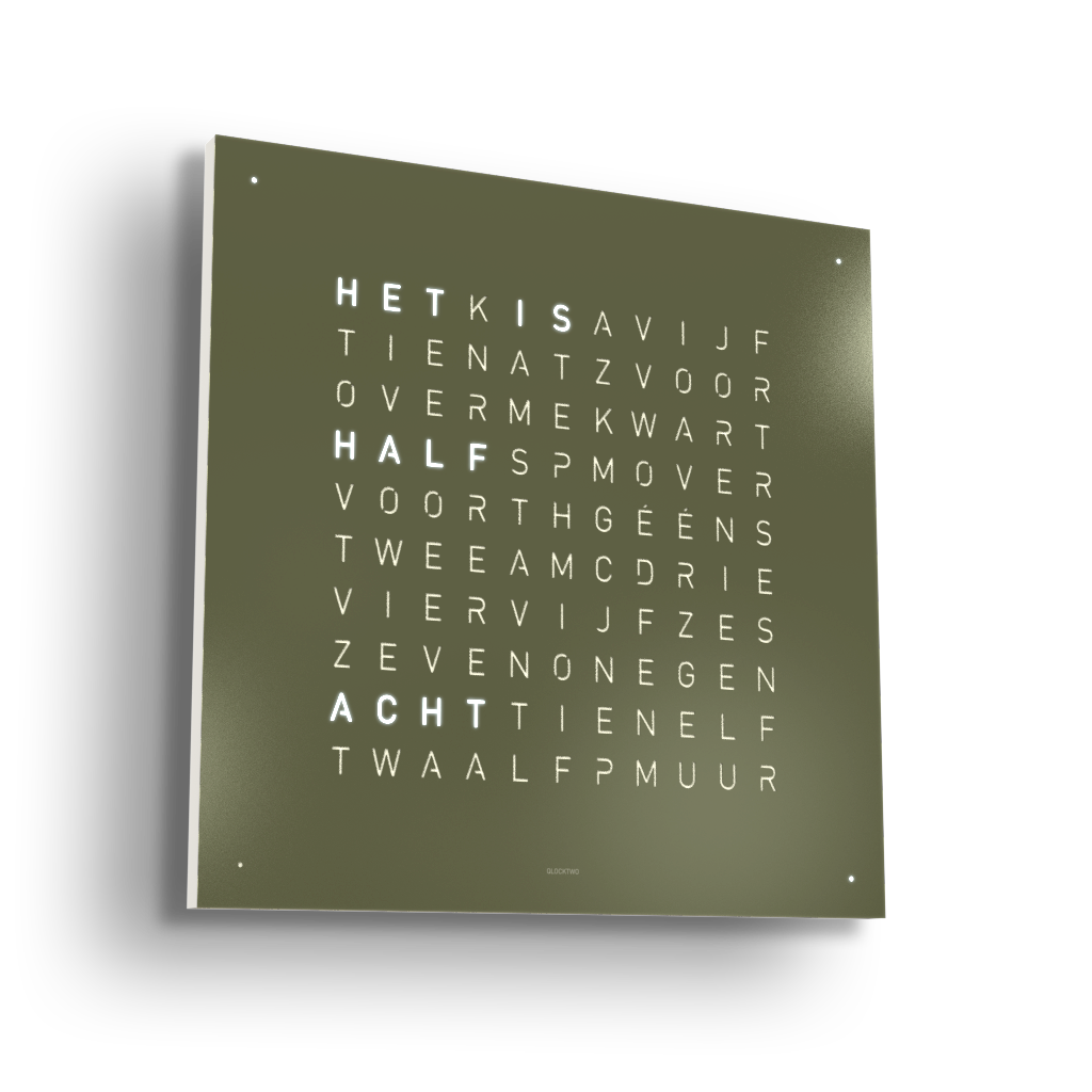 Qlocktwo Earth 45 Olive